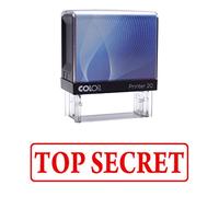 TOP SECRET Timbre auto-encrage caoutchouc Bureau personnalisé Papeterie P20 Mini Stamper