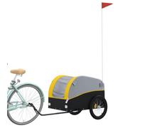""Top sélection""Remorque marchandises/Remorque de vélo - JILLE - noir et jaune 45 kg fer LIFE05 6807648