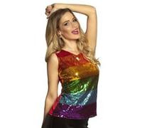 top sequin multicolore adulte - boland 02053 Multicolore