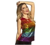 TOP SEQUIN MULTICOLORE ADULTE M