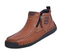 Top Shoes Version coréenne des chaussures en cuir respirantes faites à la main de grande taille Chaussures décontractées pour hommes Bottes pour hommes Nouvelle version coréenne de la Bre Cloud1shoes