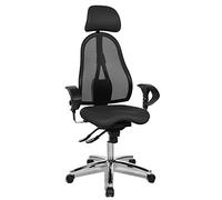 Top Star Chaise de Bureau Sitness 45 avec accoudoirs réglables en Hauteur et Appui-tête Anthracite