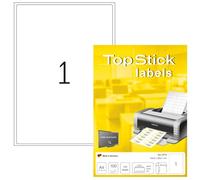 Top Stick Boite De 100 Etiquettes Universelles 199,6 X 289,1 Mm, Blanc