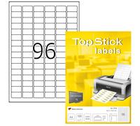 TopStick – Pochette d'étiquettes autocollantes 8728 – 9600 30,5×16,9 mm, imprimables