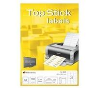 TopStick - Pochette de 2100 étiquettes d'adressage autocollantes (63,5 x 38,1 mm) Personnalisables et imprimables, Impression laser / jet d'encre, (8699)