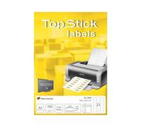 Top Stick Étui De 1600 Étiquettes Universelles, 105 X 35 Mm, Blanc