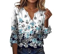 Top Sweat Femme T-Shirt Humour Tee Shirt Slogan Chemise Vintage Bordeaux Haut Liquette Tunique Longue Chic à Fleurs