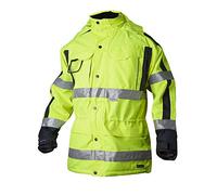 Top Swede 6317-12-05 Modèle 6317 Parka coupe-vent et imperméable Jaune/marine Taille M