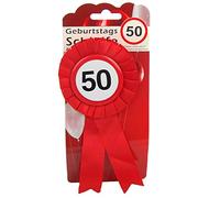Top Ten Lot de 50 badges d'anniversaire avec épingle à nourrice pour décoration de fête