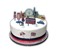 Top That Cité de Londres - Scène de gâteau debout en papier comestible - Parfait pour décorer vos gâteaux - Facile à utiliser
