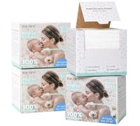 Top-Tip's BabySoft Lot de 40 serviettes jetables 100 % pur coton, hypoallergéniques et douces pour les bébés et la peau sensible, absorbantes, sèches et humides, 20 x 25,4 cm