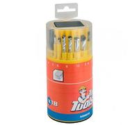 Top Tools - 18 Forets (métal, Béton, Bois) - Coffret Professionnel