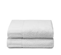 Top Towel - 2 Serviettes de Douche Blanches Hotel - Grandes de Bain - 100% Coton - Blanc - 70 x 140 cm