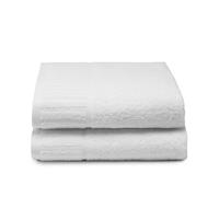 Top Towel - 2 Serviettes de Douche Blanches Hôtel - Grandes Serviettes de Bain 100% Coton - Blanc - 100 x 150 cm