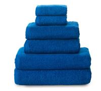 Top Towel - Combo - Lot de 2 essuie-Mains, 2 Serviettes de Bain ou de Douche et 2 Serviettes de Bidet - Lot de Serviettes de Toilette - 100% Coton - 500 g/m² - Azuline