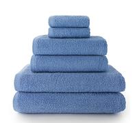 Top Towel - Combo- Lot de 2 essuie-Mains, 2 Serviettes de Bain ou de Douche et 2 Serviettes de Bidet - Lot de Serviettes de Toilette - 100% Coton - 500 g/m² - Lavande