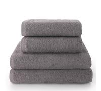 Top Towel - Combo - Lot de 2 Serviettes de Toilette et 2 Serviettes de Bain ou Douche - 100% Coton - 400 g/m² - Gris