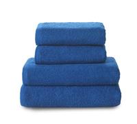 Top Towel - Combo - Lot de 2 Serviettes de Toilette et 2 Serviettes de Bain ou Douche - 100% Coton - 400 g/m² - Azuline