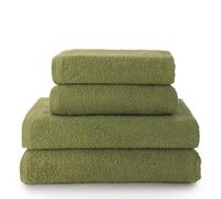 Top Towel - Combo - Lot de 2 Serviettes de Toilette et 2 Serviettes de Bain ou Douche - 100% Coton - 400 g/m² - Feuille