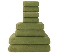 Top Towel - Lot de 8 Serviettes de Bain et Toilette - 100% Coton Épais 500 g/m² - 2 Essuie-Mains, 2 Serviettes de Bain, 4 Serviettes de Bidet - pour Salle de Bain Moderne