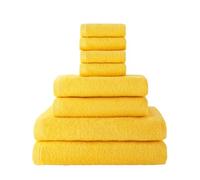 Top Towel - Lot de 8 Serviettes de Bain et Toilette - 100% Coton Épais 500 g/m² - 2 Essuie-Mains, 2 Serviettes de Bain, 4 Serviettes de Bidet - pour Salle de Bain Moderne
