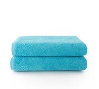 Top Towel - Plus - Lot de 2 Grandes Serviettes de Bain - Grandes Serviettes de Douche - Serviette de Bain de 100 x 150 cm - Aquamar
