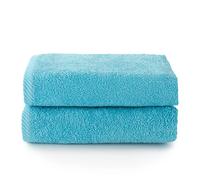 Top Towel - Plus - Lot de 2 Serviettes de Bidet - Serviettes de Bain - Petites Serviettes - 100% Coton - 400 g/m² - Dimensions 30 x 50 cm - Aquamar