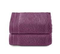 Top Towel - Premium - Grandes Serviettes de Bain - Serviettes de Bain - 2 essuie-Mains - 50 x 100 cm - 100% Coton - 600 grammes - Aubergine