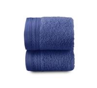 Top Towel - Premium - Grandes Serviettes de Bain - Serviettes de Bain - 2 Serviettes pour Le Visage ou Le Bidet - 30x50 cm - 100% Coton - 600 Grammes - Marin