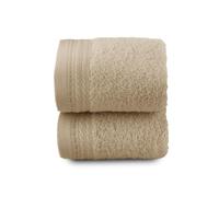 Top Towel - Premium - Grandes Serviettes de Bain - Serviettes de Bain - 2 Serviettes pour Le Visage ou Le Bidet - 30x50 cm - 100% Coton - 600 Grammes - Chameau