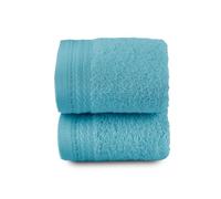 Top Towel - Premium - Grandes Serviettes de Bain - Serviettes de Bain - 2 Serviettes pour Le Visage ou Le Bidet - 30x50 cm - 100% Coton - 600 Grammes - Aquamar