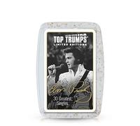 Top Trumps Elvis Presley Jeu de Cartes en édition limitée, jouez avec Les 30 Plus Grandes chansons du Roi du Rock and Roll y Compris Teddy Bear, Don't be Cruel and Suspicious Minds, pour Les Enfants