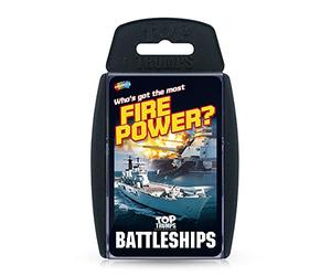 Top Trumps Jeu de Cartes Battleships Classics, découvrez Quelques Faits intéressants dans ce Jeu éducatif Comprenant la Vitesse du HMS Triumph, Plus de 2 Joueurs Font Un Excellent Cadeau pour Les
