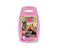 Top Trumps Jeu de Cartes Classique Chevaux, poneys et Licornes, apprenez des Faits sur Falabella, Shetland et l'Andalou dans ce Jeu éducatif, Cadeau et Jouet pour garçons et Filles âgés de 4 Ans et