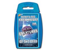 Top Trumps Jeu de Cartes Creatures of The Deep Classic, apprenez des Faits sur la méduse Bleue, la Pieuvre et Les Pingouins dans ce Jeu éducatif, Cadeau et Jouet pour garçons et Filles âgés de 6 Ans