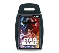 Top Trumps Star Wars Épisodes 7-9 Jeu de cartes spécial à jouer avec Rey, Han Solo, Chewbacca, Finn, Kylo Ren et General Leia Organa, éducatif pour 2 joueurs et plus, c'est un excellent cadeau pour les enfants de 6 ans et plus