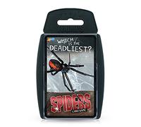 Top Trumps Jeu de Cartes Spiders Classics, découvrez des Faits sur Le mangeur d'oiseaux Goliath, la Veuve Noire et l'araignée de Roue dans ce lot éducatif, Plus de 2 Joueurs est Un Excellent Cadeau