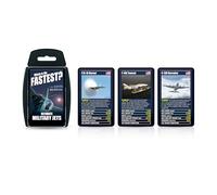 Top Trumps Jeu de Cartes Ultimate Military Jets Classics, apprenez des Faits sur Le Dassault Rafale et la Sentry E-3 dans ce Jeu éducatif, Plus de 2 Joueurs Font Un Excellent Cadeau pour Les Enfants
