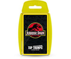 Top Trumps Jurassic Park Specials Jeu de Cartes, Voyage à Travers Isla Nublar et jouez avec Le Dr Malcolm, Donald Gennaro, Eric Kirby et Alan Grant, Cadeau éducatif et Jouet pour garçons et Filles