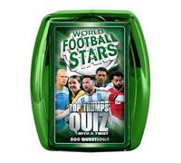 Top Trumps World Football Stars Quiz Jeu de voyage, jeu classique, cadeau éducatif pour enfants de 6 ans et plus, vert et couleurs d'équipe