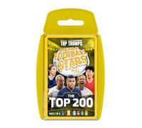 Top Trumps World Football Stars Top 200 Jeu de cartes 2, Jouez avec Kylian Mbappe, Beth Mead, Luka Modric et Pernille Harder, cadeau éducatif pour enfants de 6 ans et plus, jaune