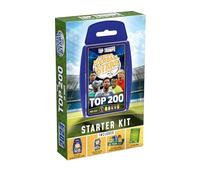 Top Trumps World Football Stars Top 200 Starter Kit de jeu de cartes, Jouez avec Lionel Messi, Sadio Mane, Mac Allister, Ederson et Jamal Musiala, cadeau éducatif pour enfants de 6 ans et plus