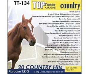 Top Tunes Karaoke CDG Guy Country TT-134