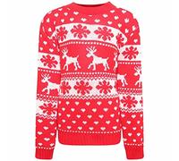 TOP VENDOR Enfants Filles garçons tricoté Rennes de Noël Rudolf Noël Nouveauté Pull 2-14