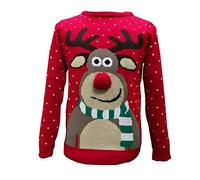 TOP VENDOR Enfants Filles garçons tricoté Rennes de Noël Rudolf Noël Nouveauté Pull 2-14