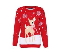 TOP VENDOR Enfants Filles garçons tricoté Rennes de Noël Rudolf Noël Nouveauté Pull 2-14