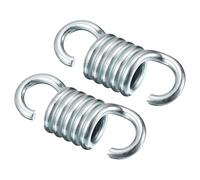 TOP-VIGOR 2 pièces ressort de hamac, ressort d'extension de languette en fer galvanisé pour chaises suspendues et balançoires de porche, hamac durable pour balancelle de jardin de loisirs (capacité de