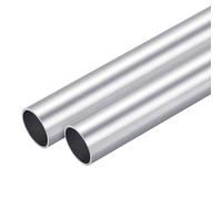 TOP-VIGOR 2Pcs Tube Rond En Aluminium 6063 Sans Soudure, Diamètre Extérieur 21mm / Intérieur 18mm, Longueur 300mm - Pour Industrie, Bricolage, Décoration & Mécanique