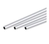 TOP-VIGOR 3Pcs Tube Rond En Aluminium 6063 Sans Soudure, Diamètre Extérieur 4mm / Intérieur 2mm, Longueur 300mm - Pour Industrie, Bricolage, Décoration & Mécanique
