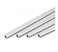 TOP-VIGOR 4Pcs Tube Rond En Aluminium 6063 Sans Soudure, Diamètre Extérieur 20mm / Intérieur 16mm, Longueur 300mm - Pour Industrie, Bricolage, Décoration & Mécanique